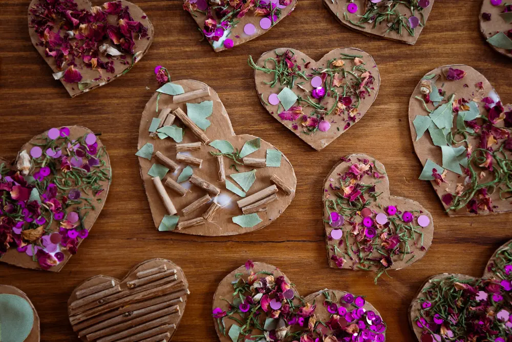 Beautiful Nature Valentine Craft For Kids